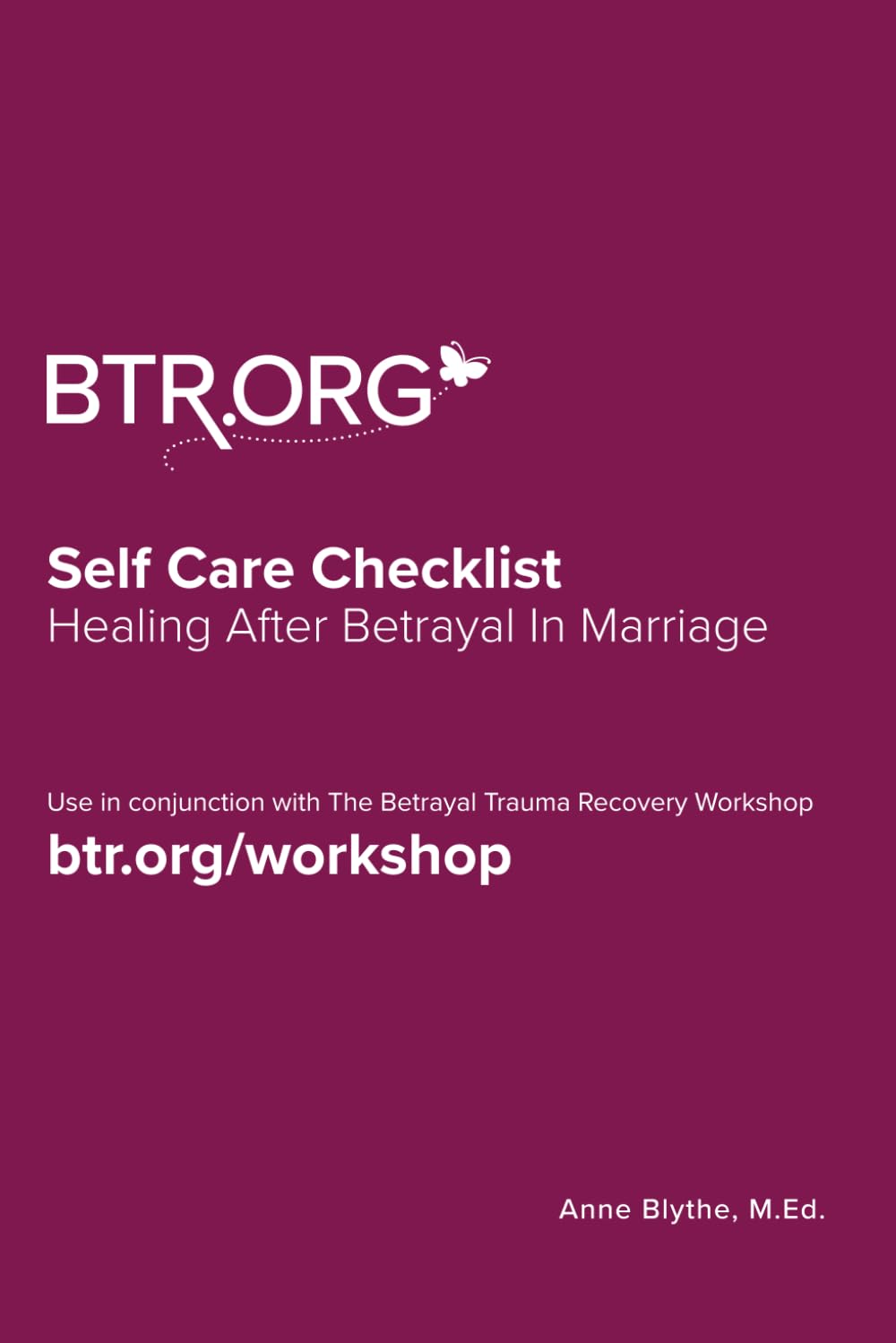 Self Care Checklist Healing After Betrayal in Marriage